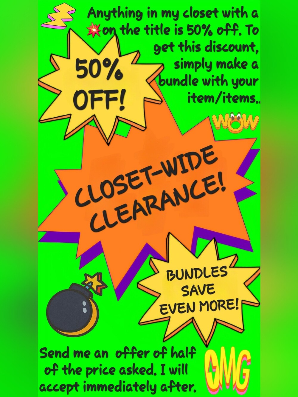 CLOSET SALE!